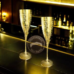Premium Pure Brass Barware Glass | Traditional Indian Drinking Glass by Grehshobha